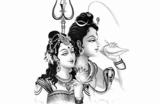 Lord Siva And Parvathi