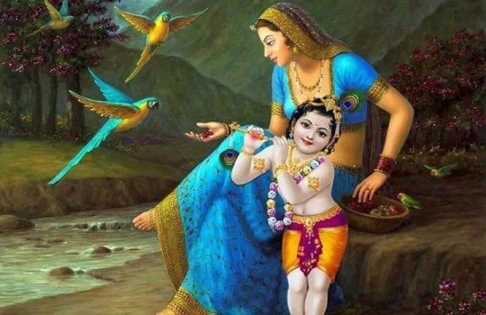 Yashoda With Lord Krishna