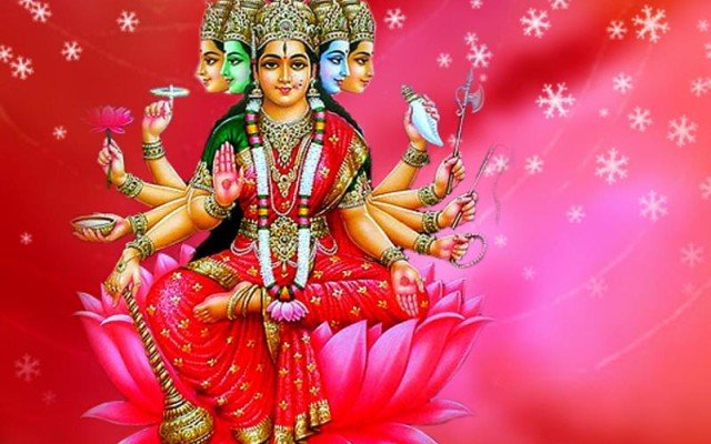 Hindu Goddess Gayathri